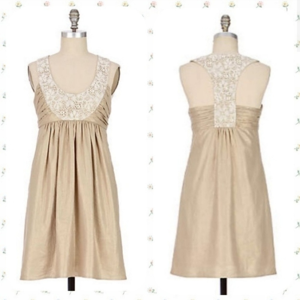 Anthropologie Olive Shift Dress by Molly New York